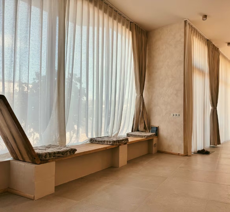 Yoga and meditation room